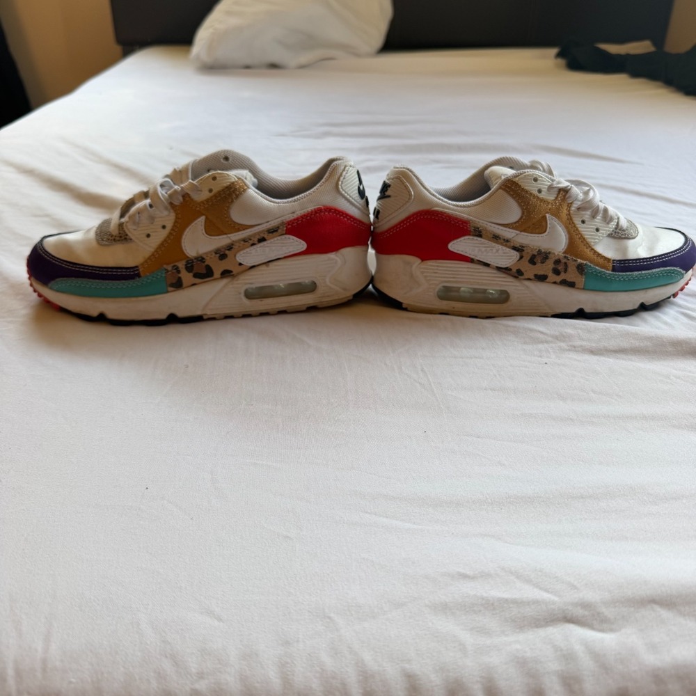 Nike Air Max 90 LX Safari Multi-Color Animal Print Sneakers CV3492-600 Women 7.5 - Picture 3 of 7